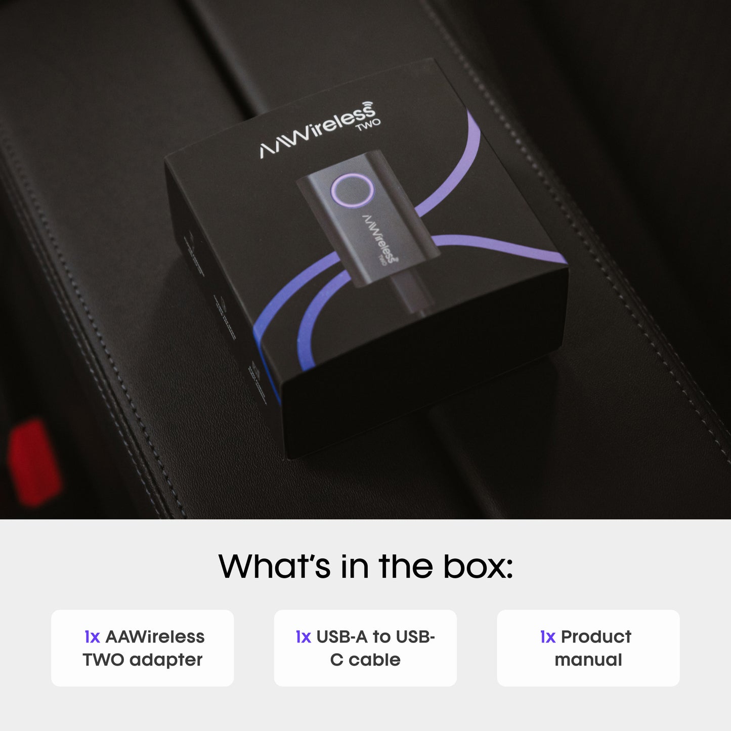 AAWireless TWO | Wireless Android Auto Adapter